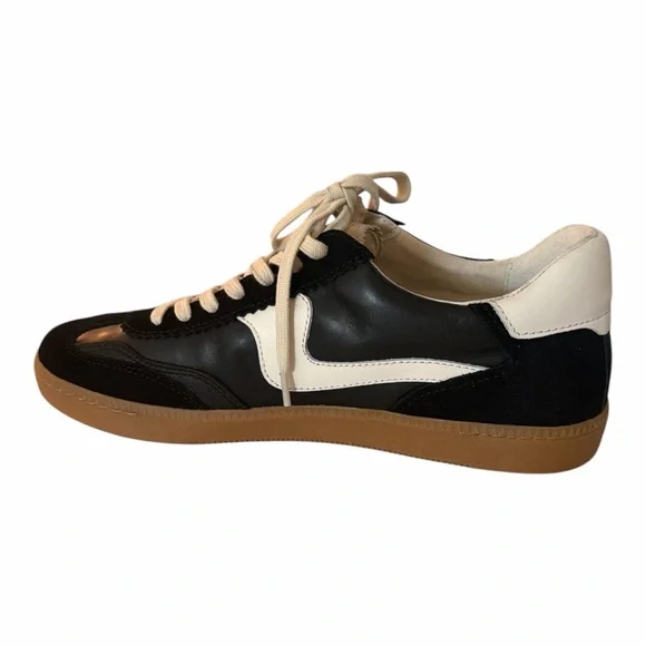 Dolce Vita Notice Retro Sneakers Black White Gum Sole NIB Women’s Size 10 - Picture 3 of 8